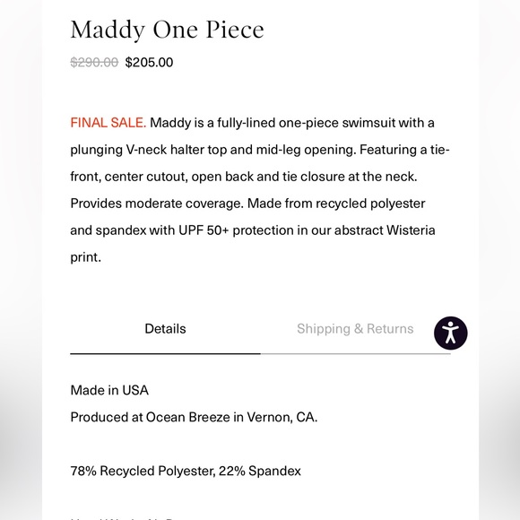 Mara Hoffman Chrishell One Piece - Picture 4 of 4